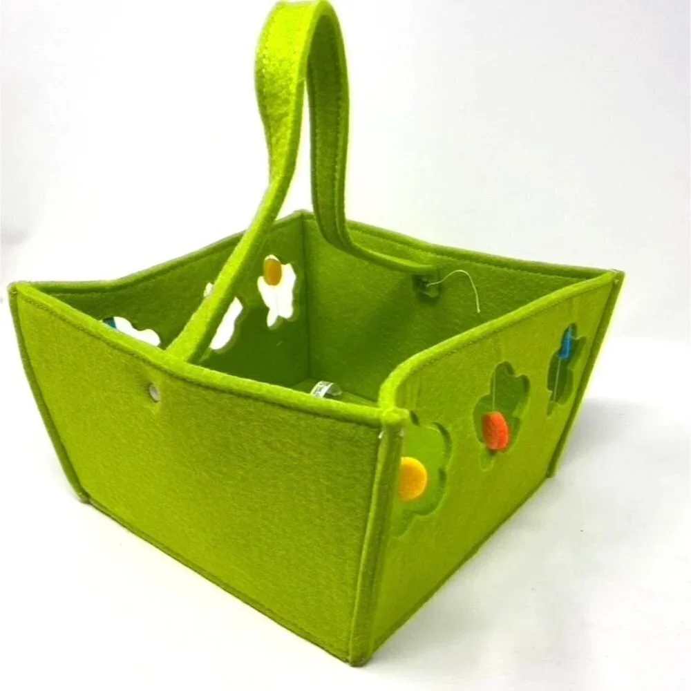 Target Green Felt Square Easter Basket Decor